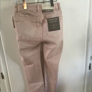 NEW DL1961 Florence Ankle Mid Rise Camellia Light Pink Size 23 $189 Instasculpt